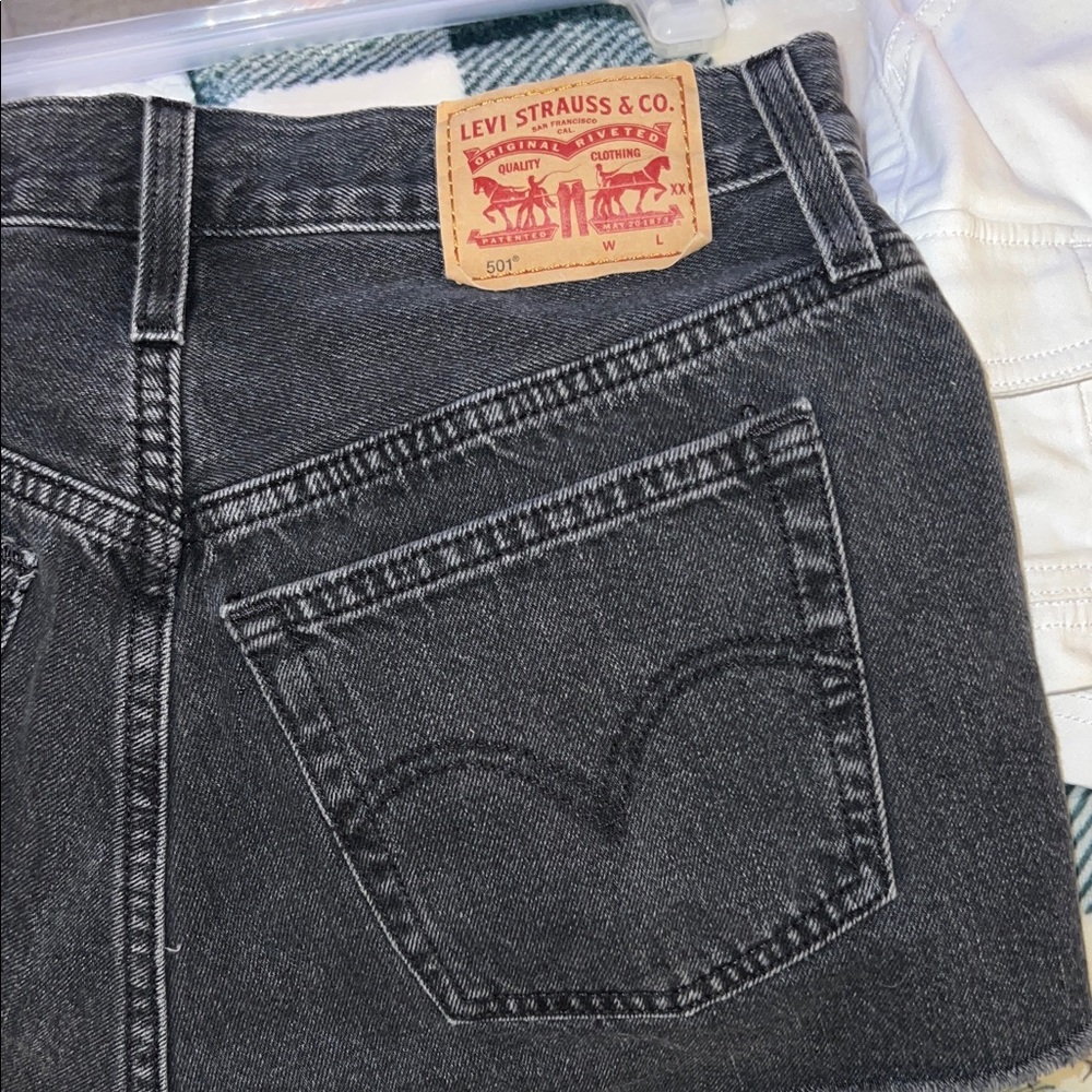 Levi's Charcoal Denim Women’s Shorts
